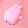 Whale shape wired mouse