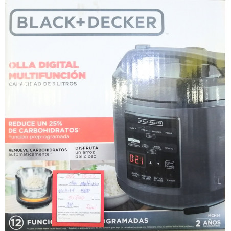 Olla Digital Multifunción BLACK+DECKER®, MCH14 