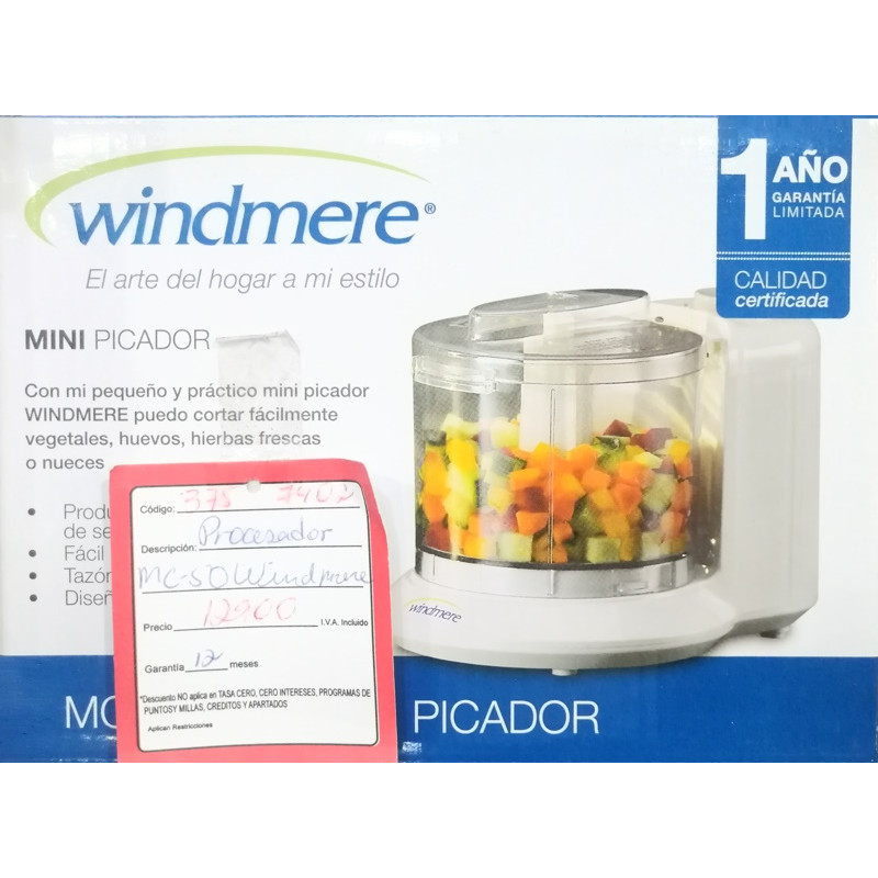 Mini picador eléctrico de alimentos Windmere