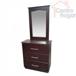 Brown Mirrored Dresser & Chest Of Drawers