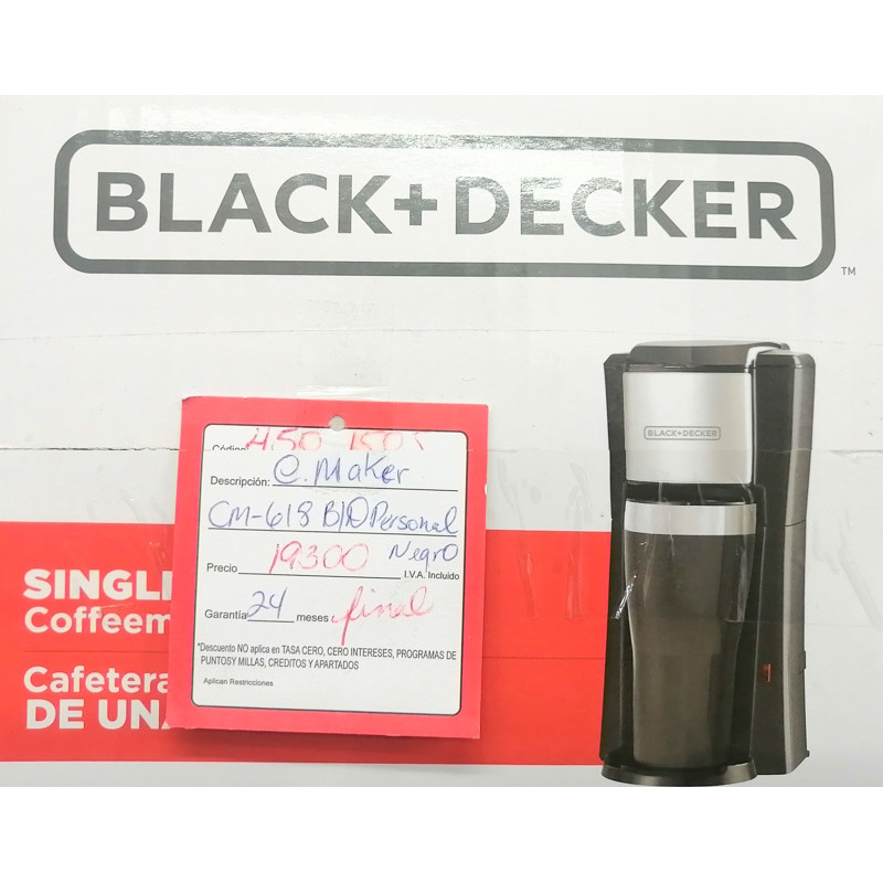 BLACK+DECKER Single Serve Coffee Maker, Black, CM618 